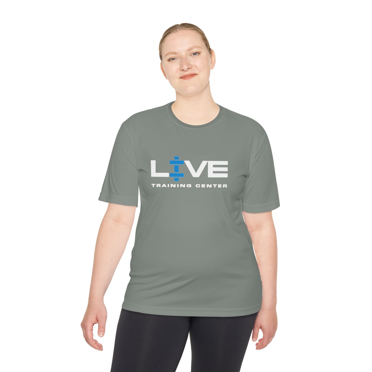 LIVE Unisex Moisture-Wicking Fitness Tee - Workout Shirt, Gym Apparel, Training Top, Ideal for Sports, Activewear