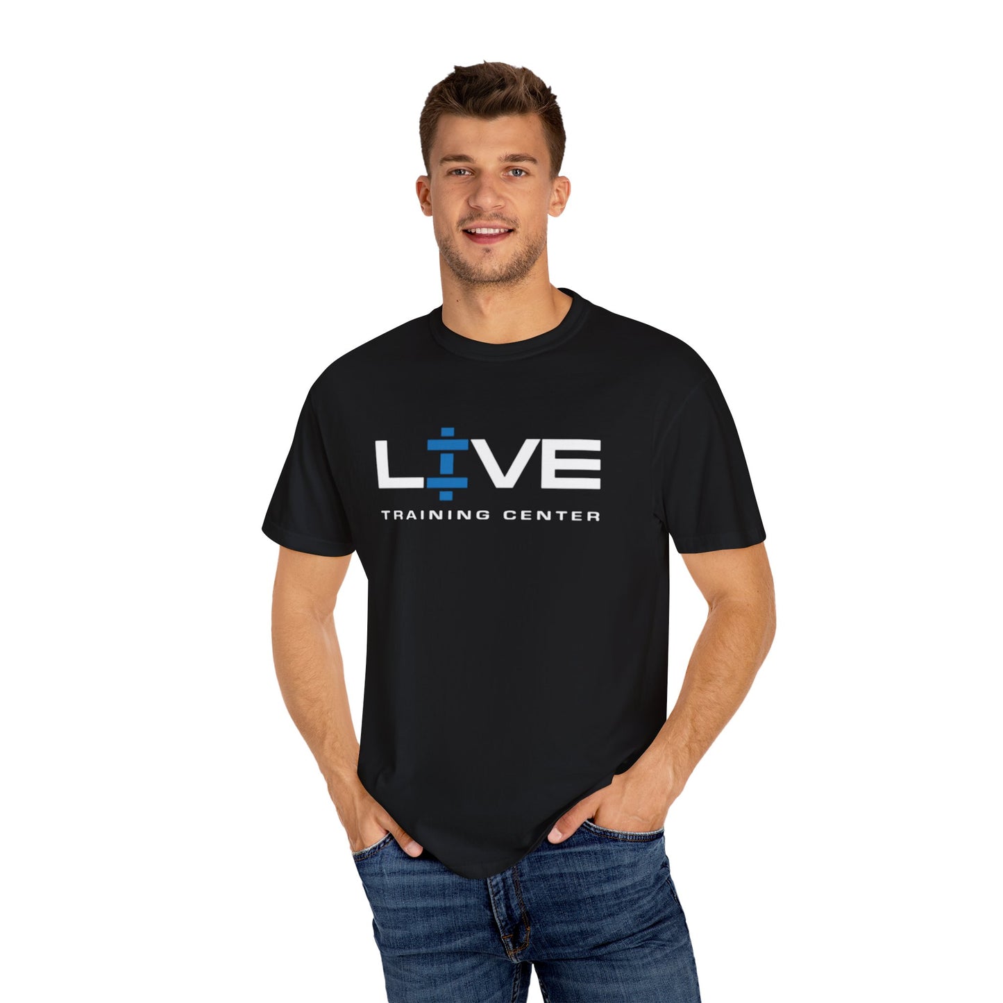 Live Training Center T-shirt, Workout Tee, Fitness Apparel, Gym Shirt, Gift for Fitness Enthusiasts