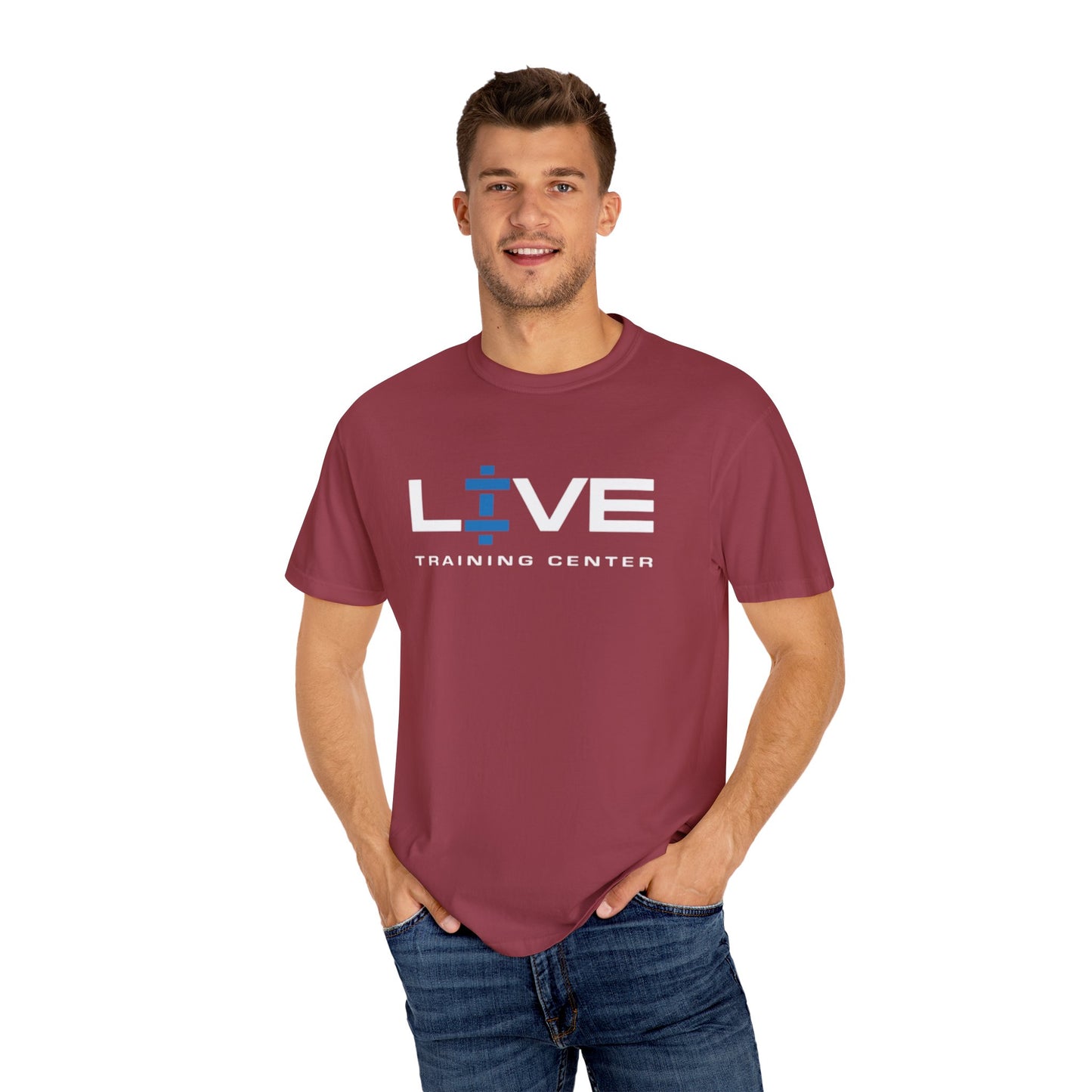 Live Training Center T-shirt, Workout Tee, Fitness Apparel, Gym Shirt, Gift for Fitness Enthusiasts