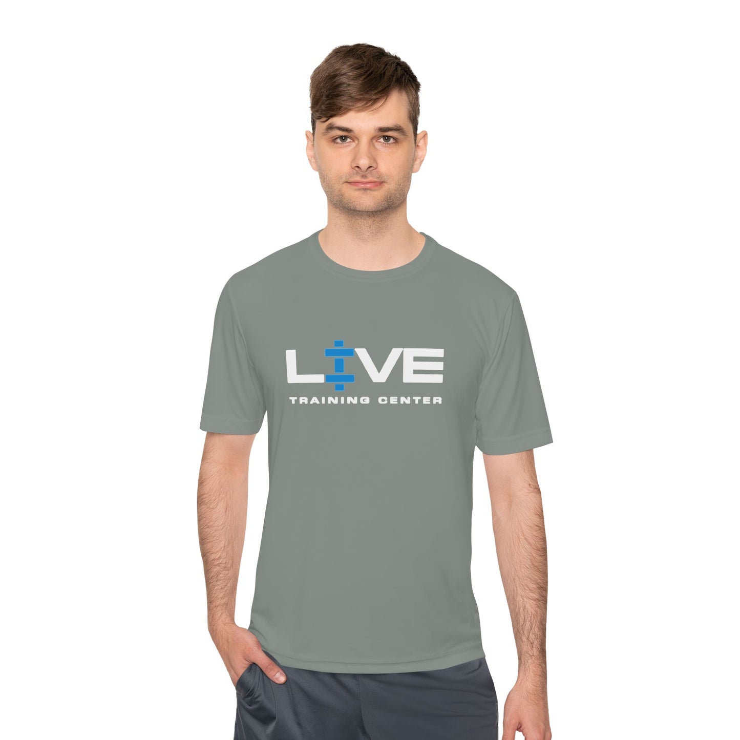 LIVE Unisex Moisture-Wicking Fitness Tee - Workout Shirt, Gym Apparel, Training Top, Ideal for Sports, Activewear