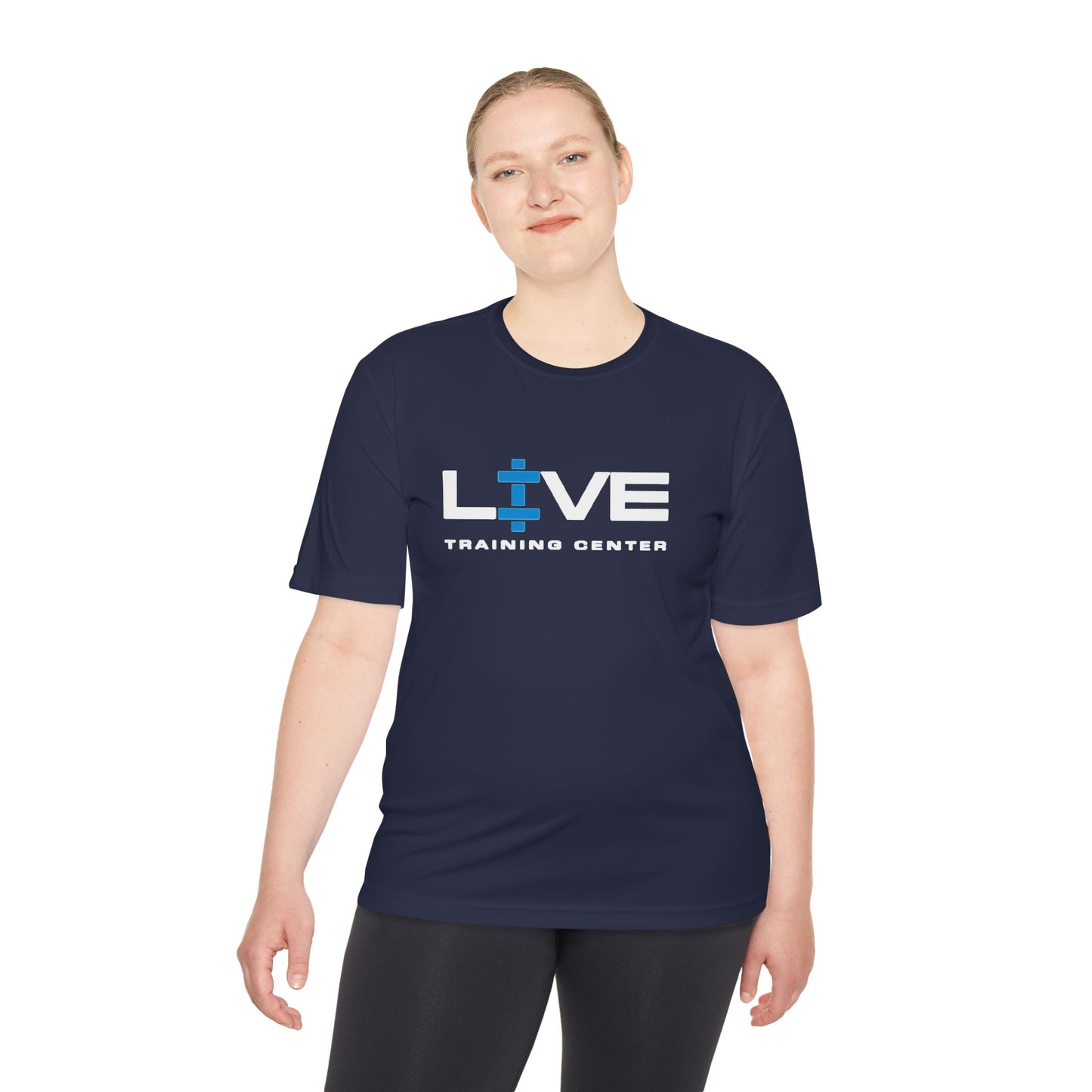 LIVE Unisex Moisture-Wicking Fitness Tee - Workout Shirt, Gym Apparel, Training Top, Ideal for Sports, Activewear