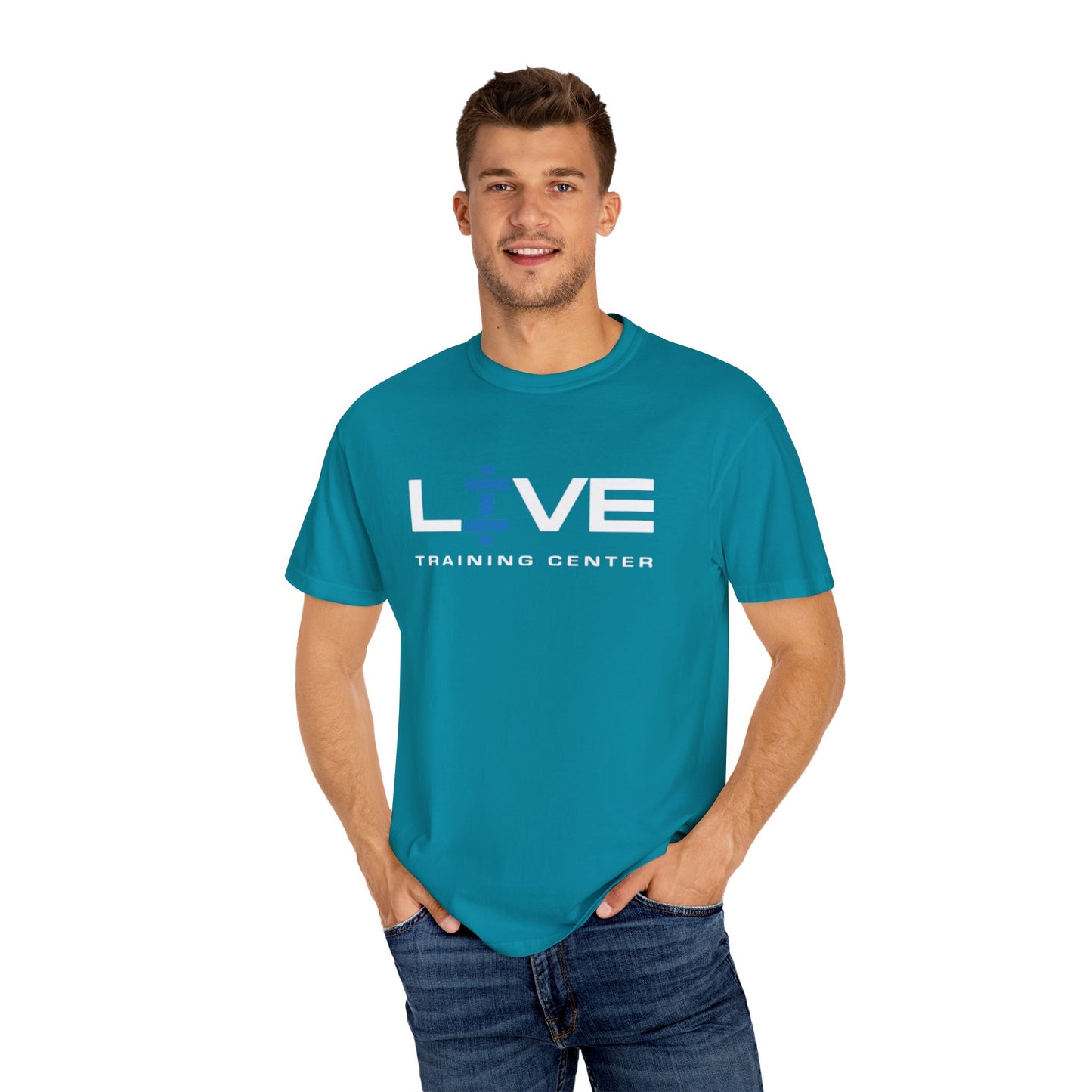 Live Training Center T-shirt, Workout Tee, Fitness Apparel, Gym Shirt, Gift for Fitness Enthusiasts