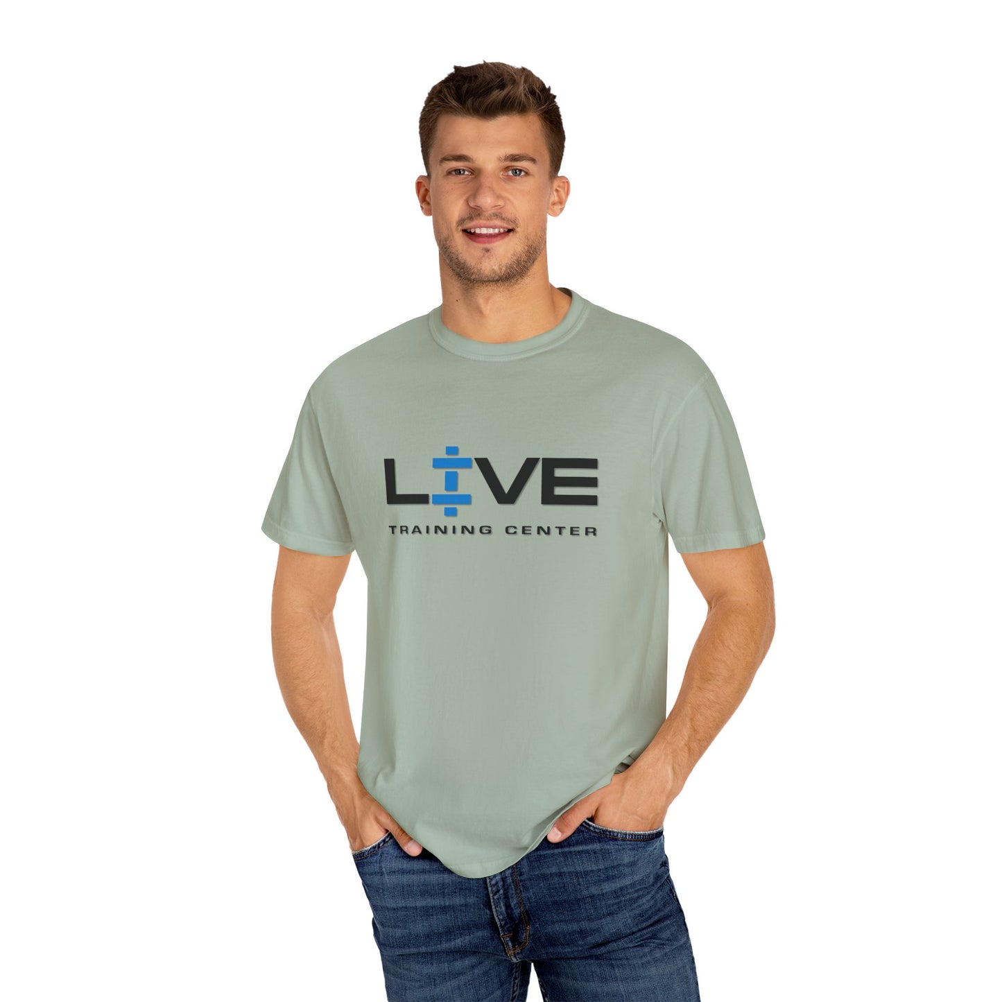 Live Training Center Unisex Garment-Dyed T-shirt | Fitness Apparel