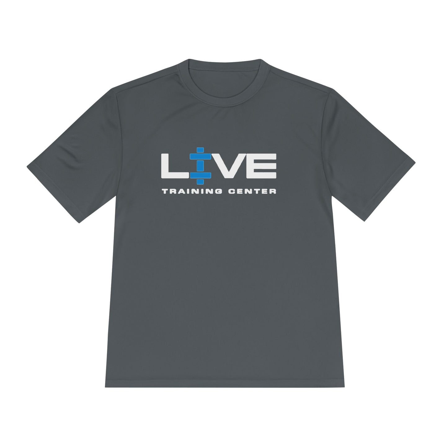 LIVE Unisex Moisture-Wicking Fitness Tee - Workout Shirt, Gym Apparel, Training Top, Ideal for Sports, Activewear