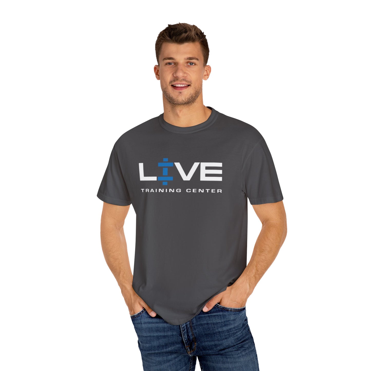 Live Training Center T-shirt, Workout Tee, Fitness Apparel, Gym Shirt, Gift for Fitness Enthusiasts