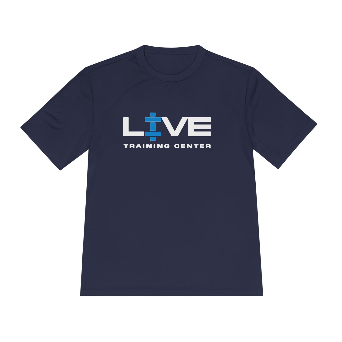 LIVE Unisex Moisture-Wicking Fitness Tee - Workout Shirt, Gym Apparel, Training Top, Ideal for Sports, Activewear
