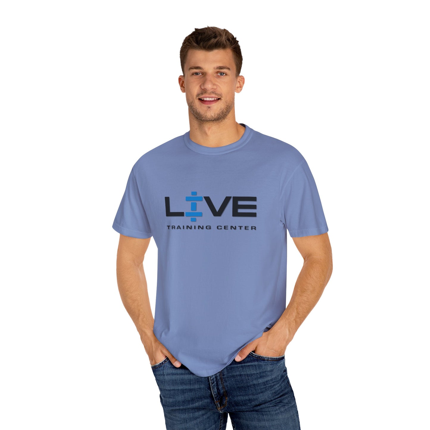 Live Training Center Unisex Garment-Dyed T-shirt | Fitness Apparel