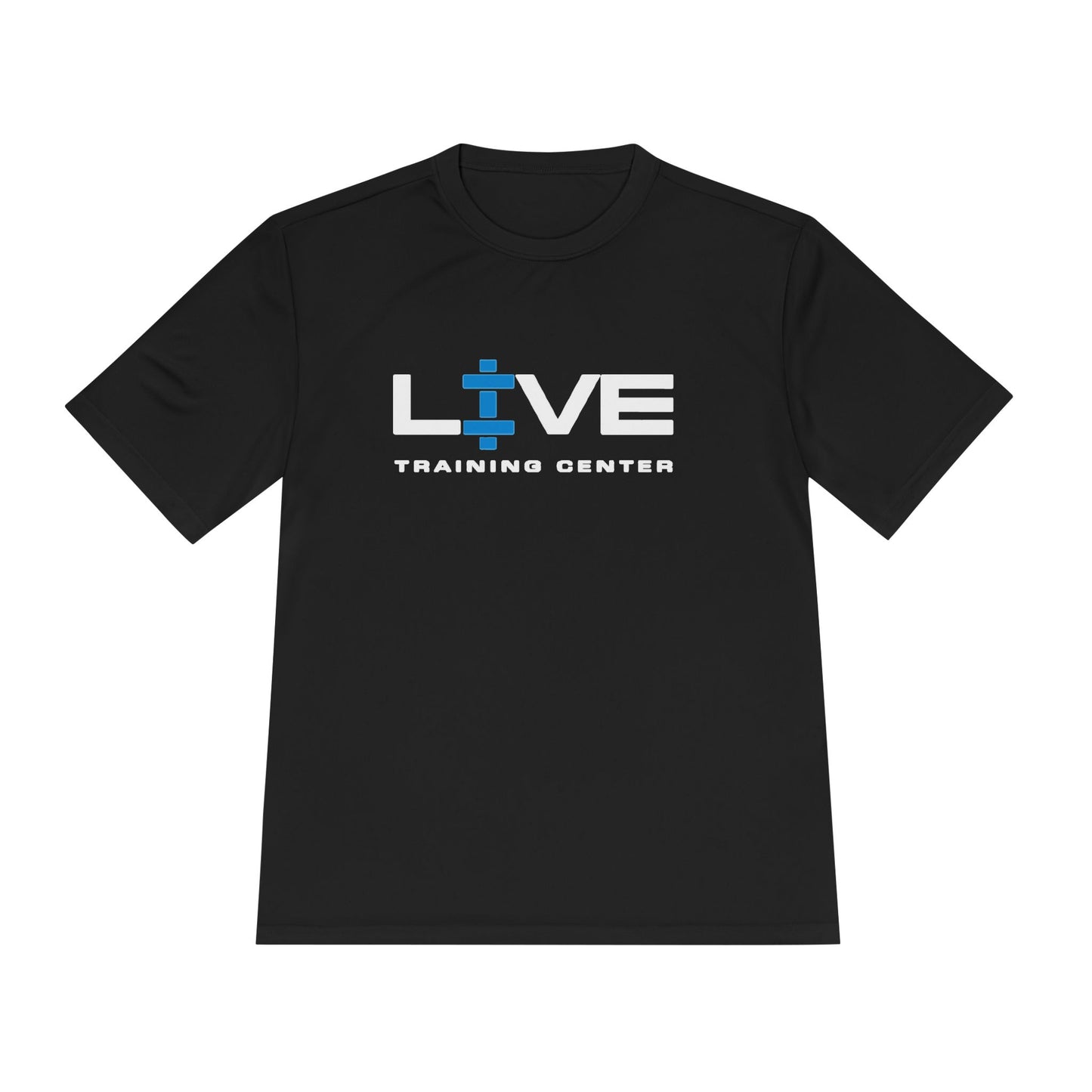 LIVE Unisex Moisture-Wicking Fitness Tee - Workout Shirt, Gym Apparel, Training Top, Ideal for Sports, Activewear