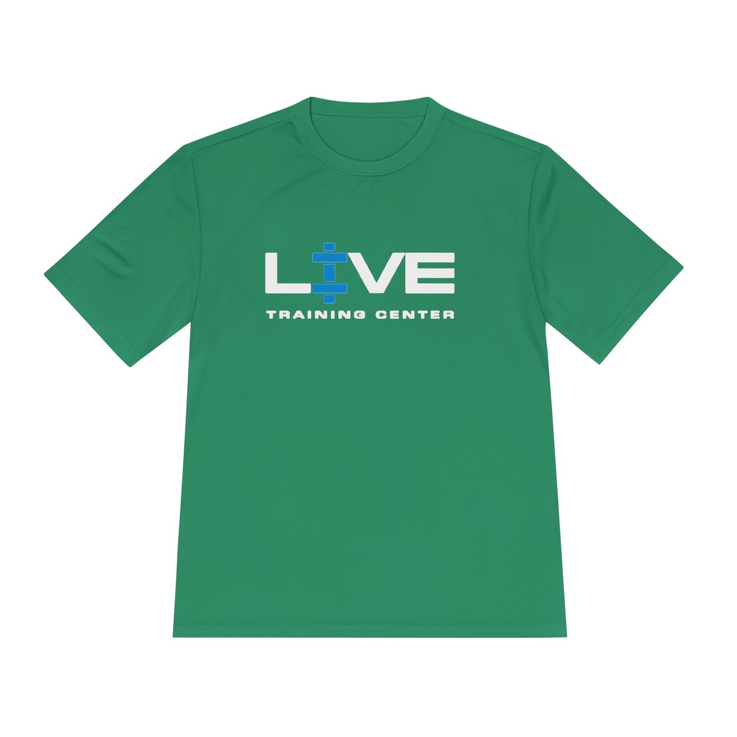 LIVE Unisex Moisture-Wicking Fitness Tee - Workout Shirt, Gym Apparel, Training Top, Ideal for Sports, Activewear